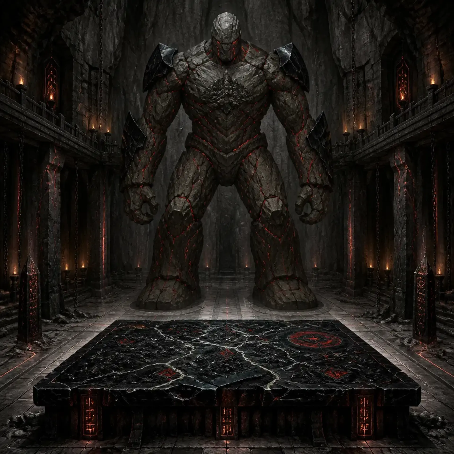 Stone Golem - AI-generated fantasy Monster