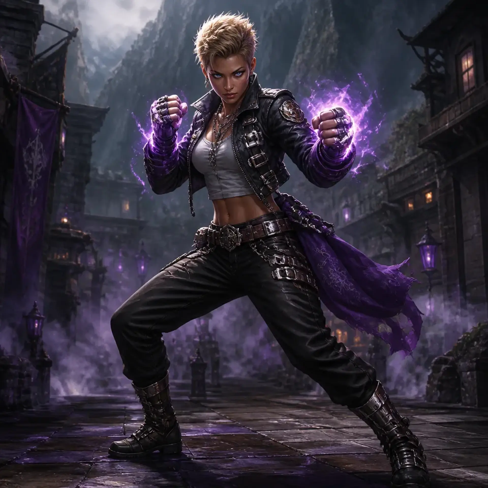 Valerica Hellcat Thorne - AI-generated fantasy Character