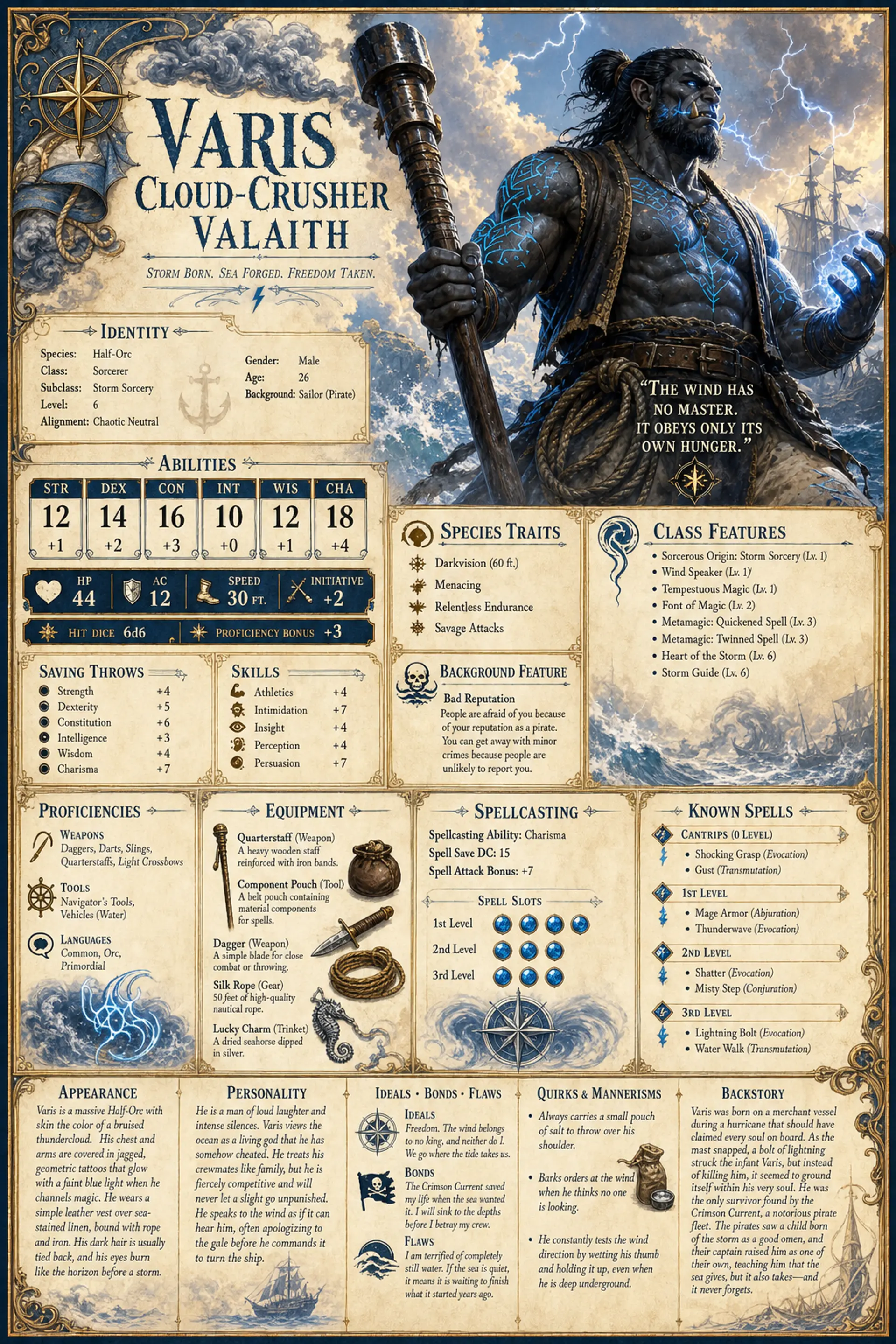 Character Sheet
