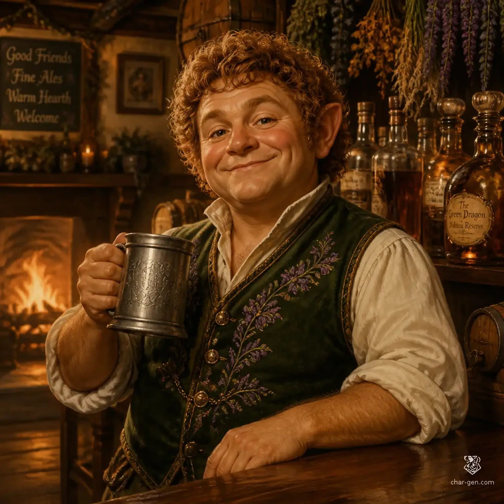 The Hearth and Heather - AI-generated fantasy Tavern