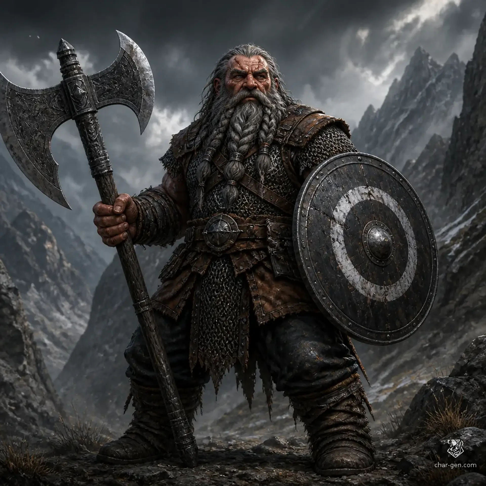 Grimarr Ironhide - AI-generated fantasy Character