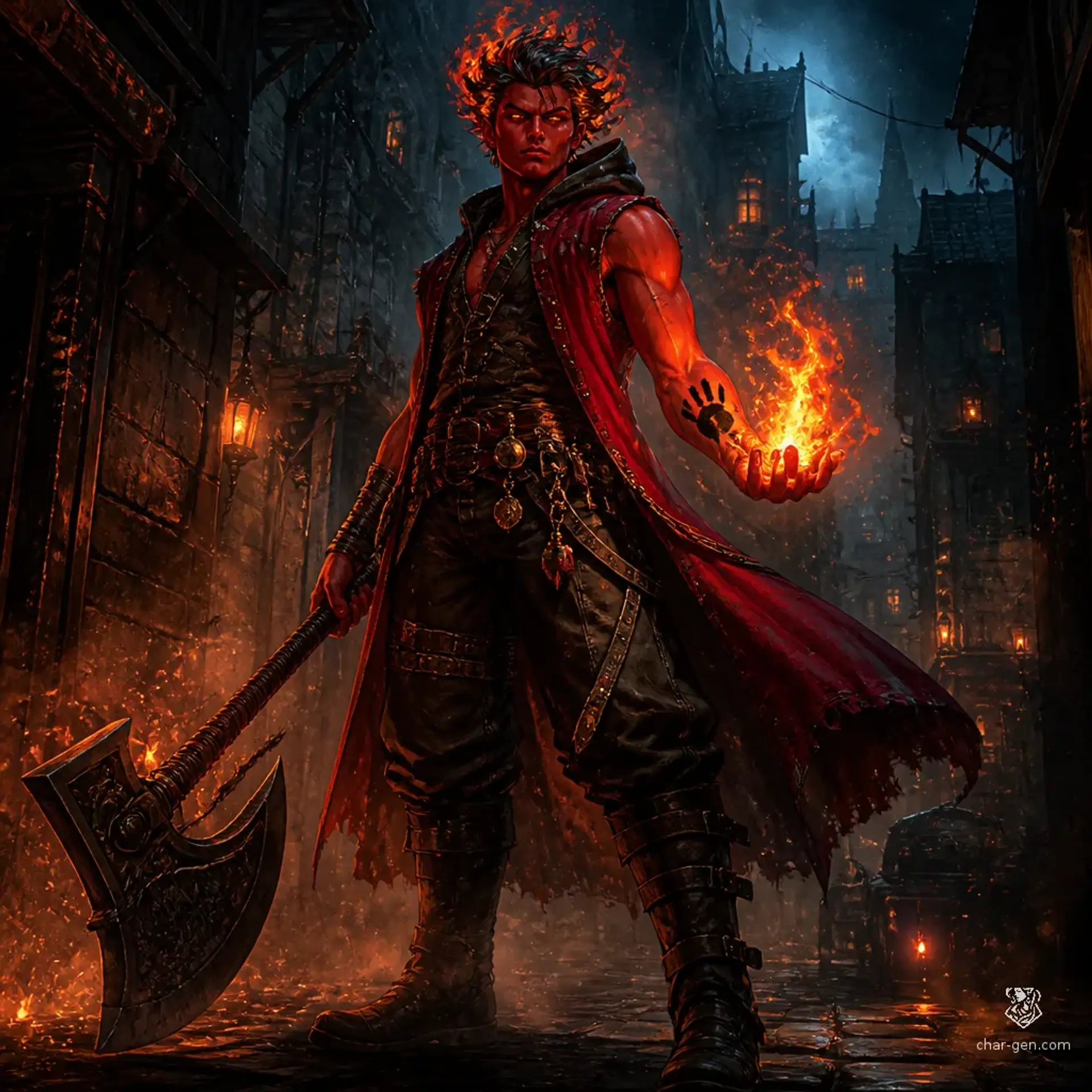 Kael Varr - AI-generated fantasy Character