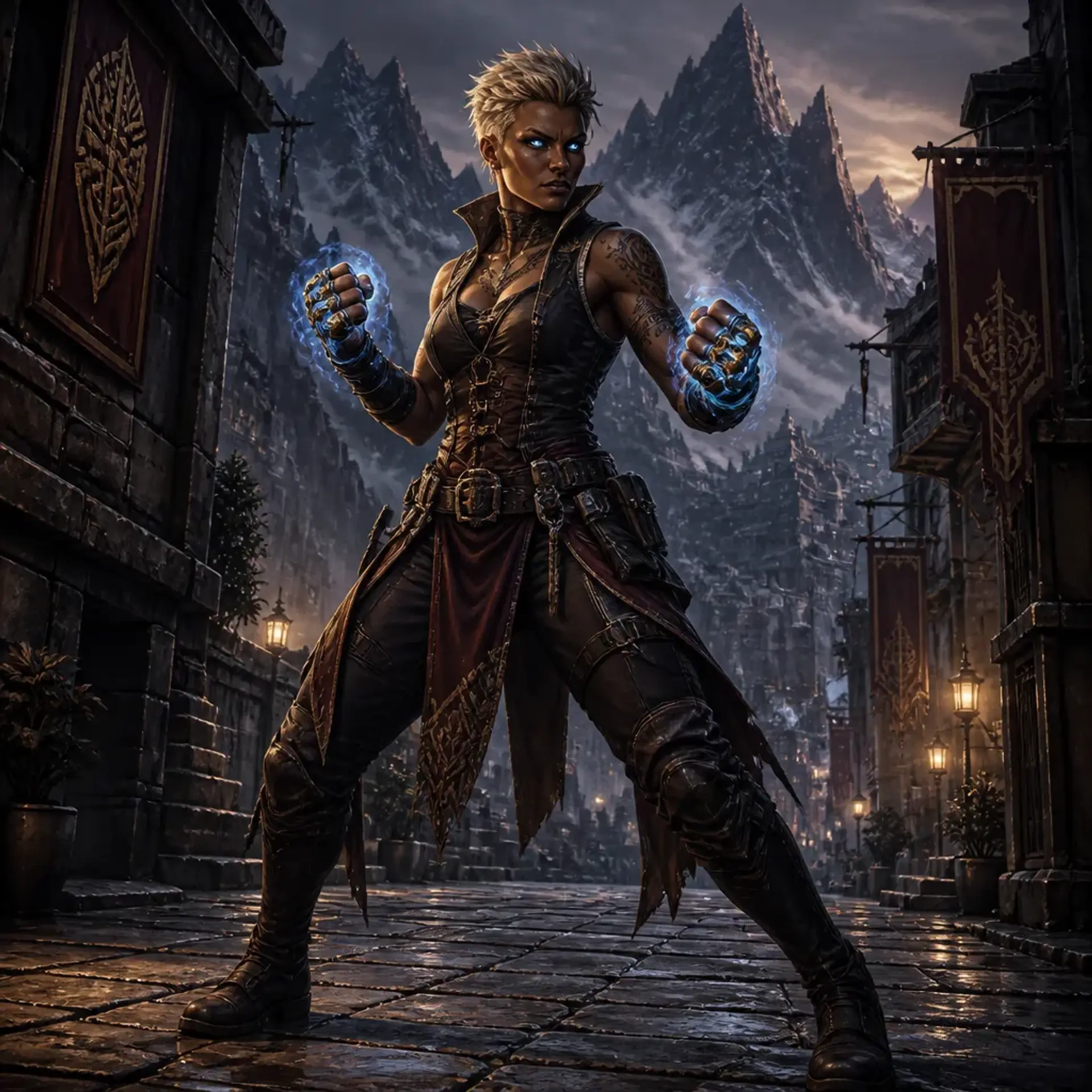 Beatrice "Hellcat" Vane - AI-generated fantasy Character