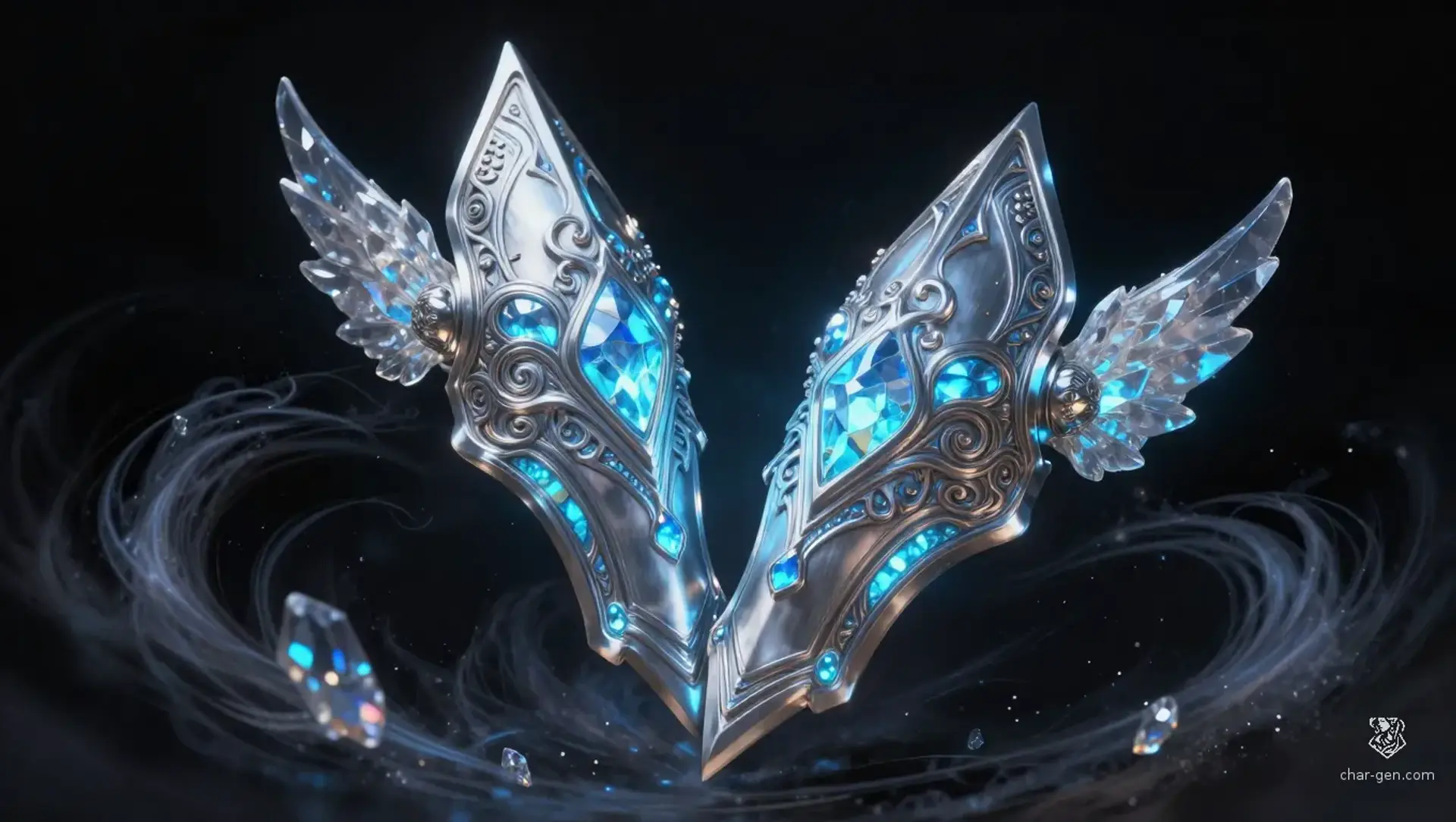 Whispering Gale Bracers - AI-generated fantasy Magic Item