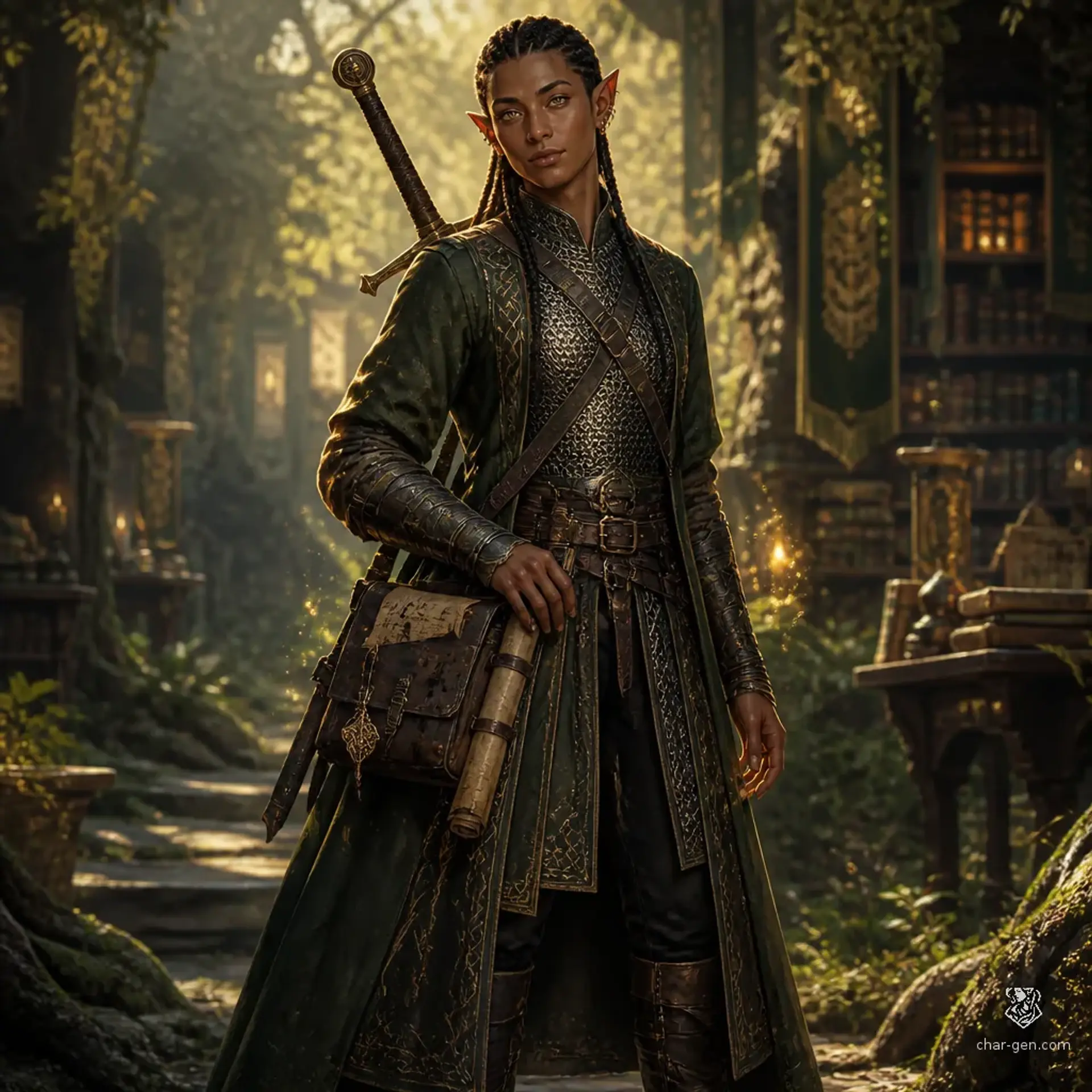 Nisqir Brastel - AI-generated fantasy Character