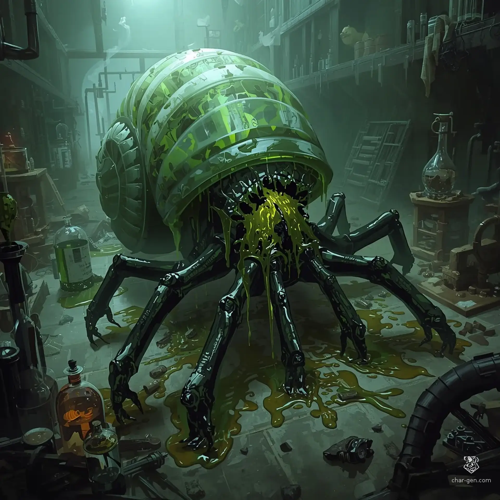 Vitriolic Behemoth - AI-generated fantasy Monster
