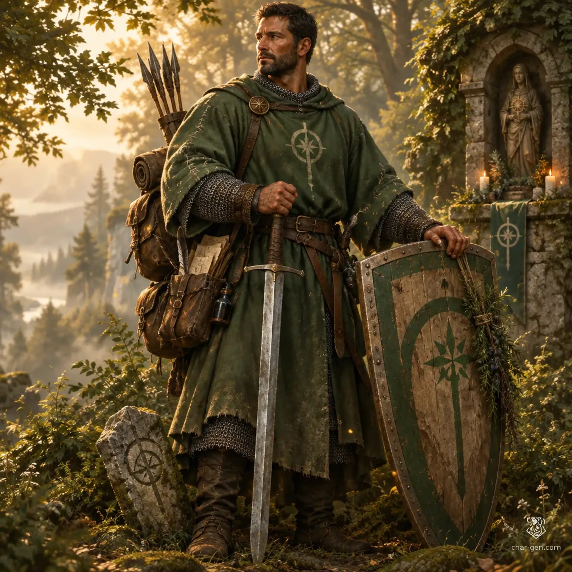 Nadim Varek - AI-generated fantasy Character