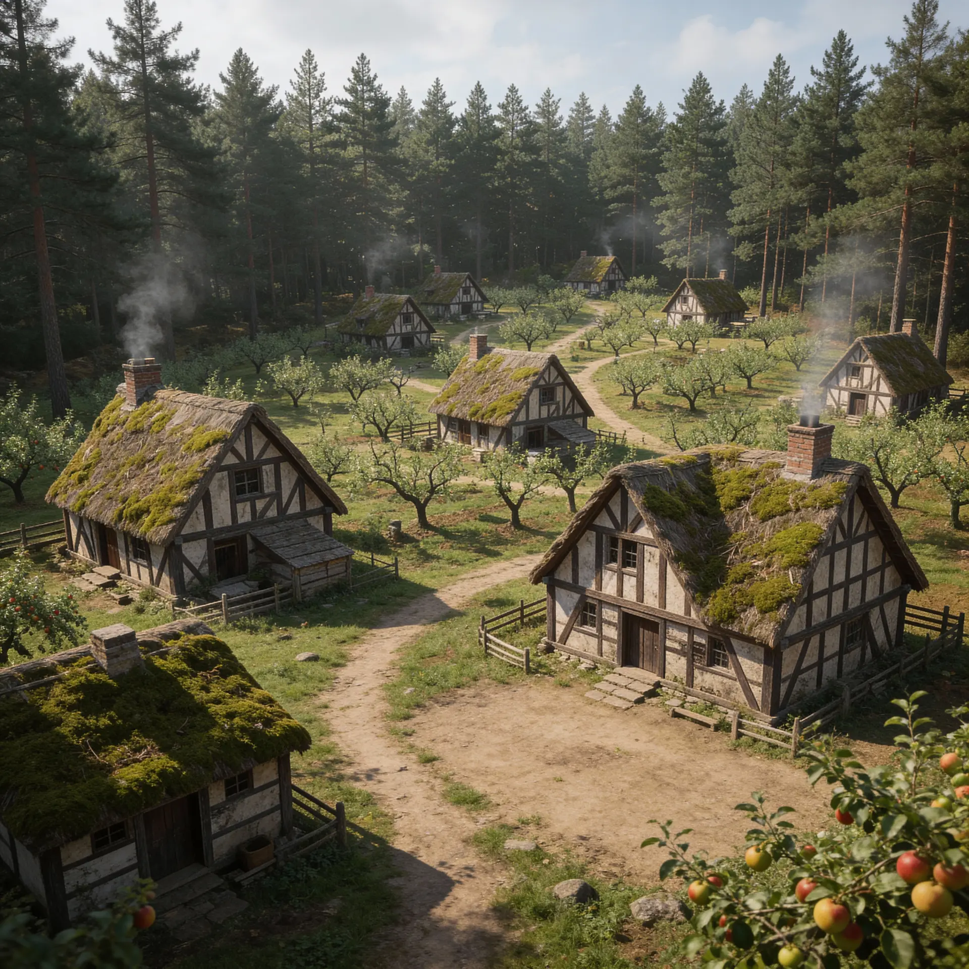 Elderbough - AI-generated fantasy Settlement