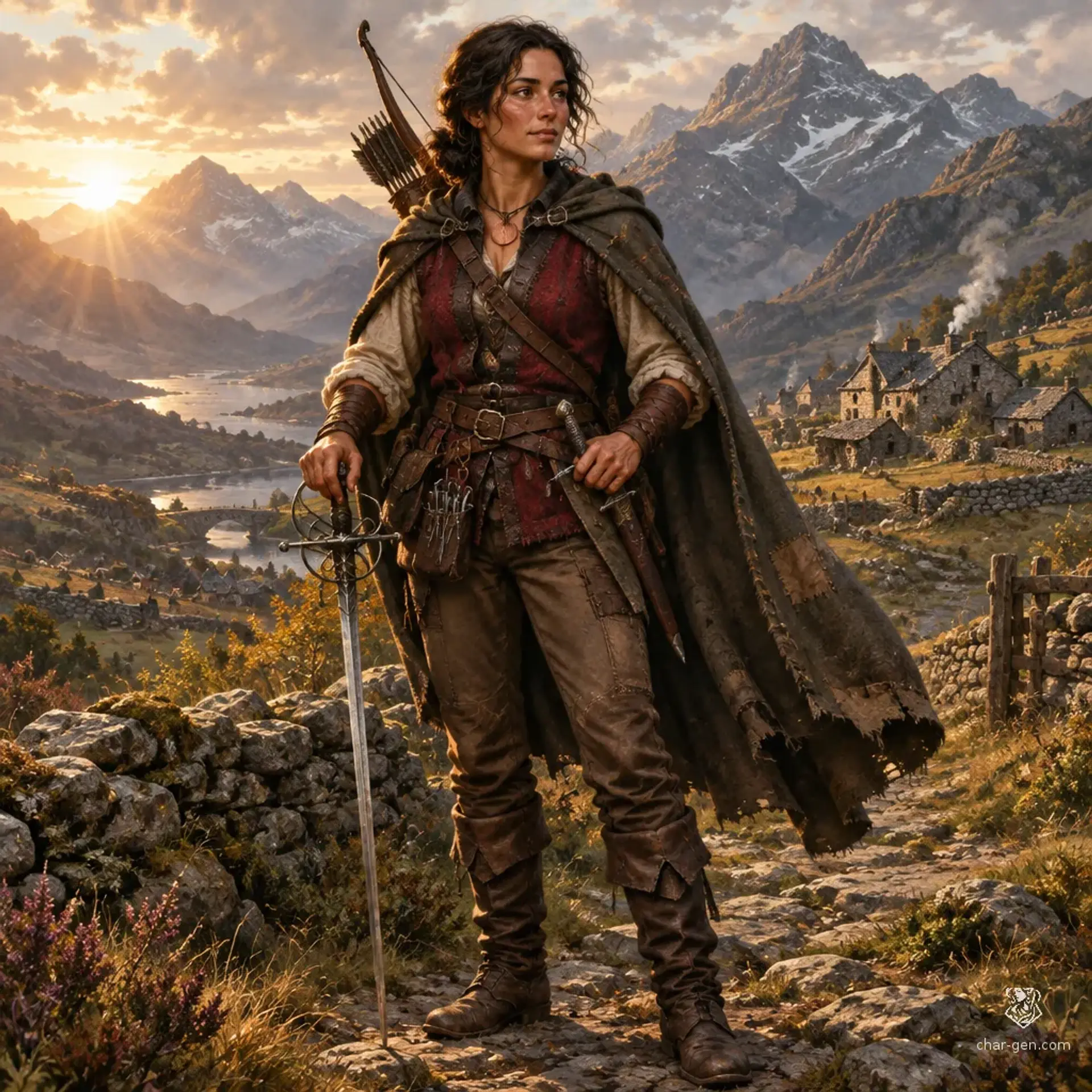 Mireya Quispe - AI-generated fantasy Character