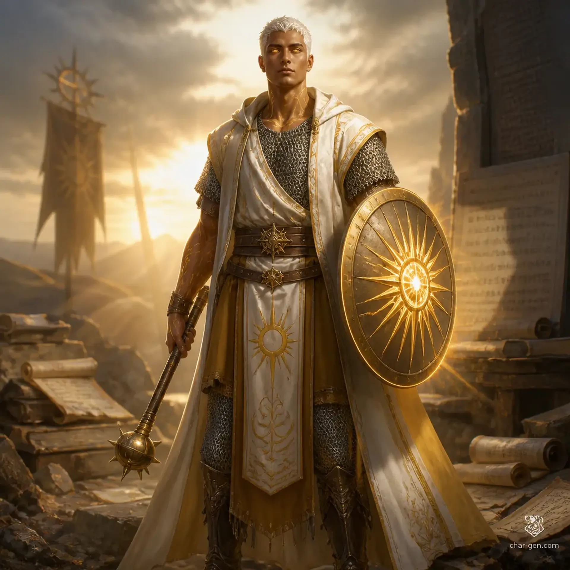Lucian - AI-generated fantasy Character