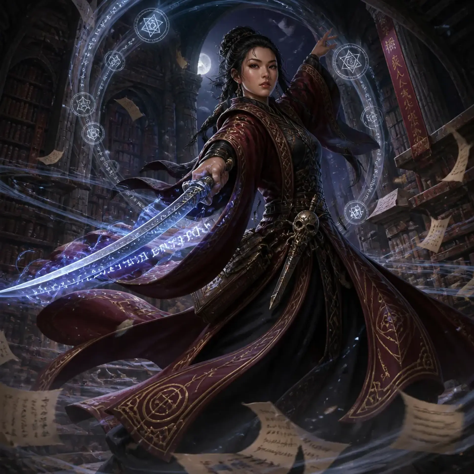 Seo-hwa Nordin - AI-generated fantasy Character