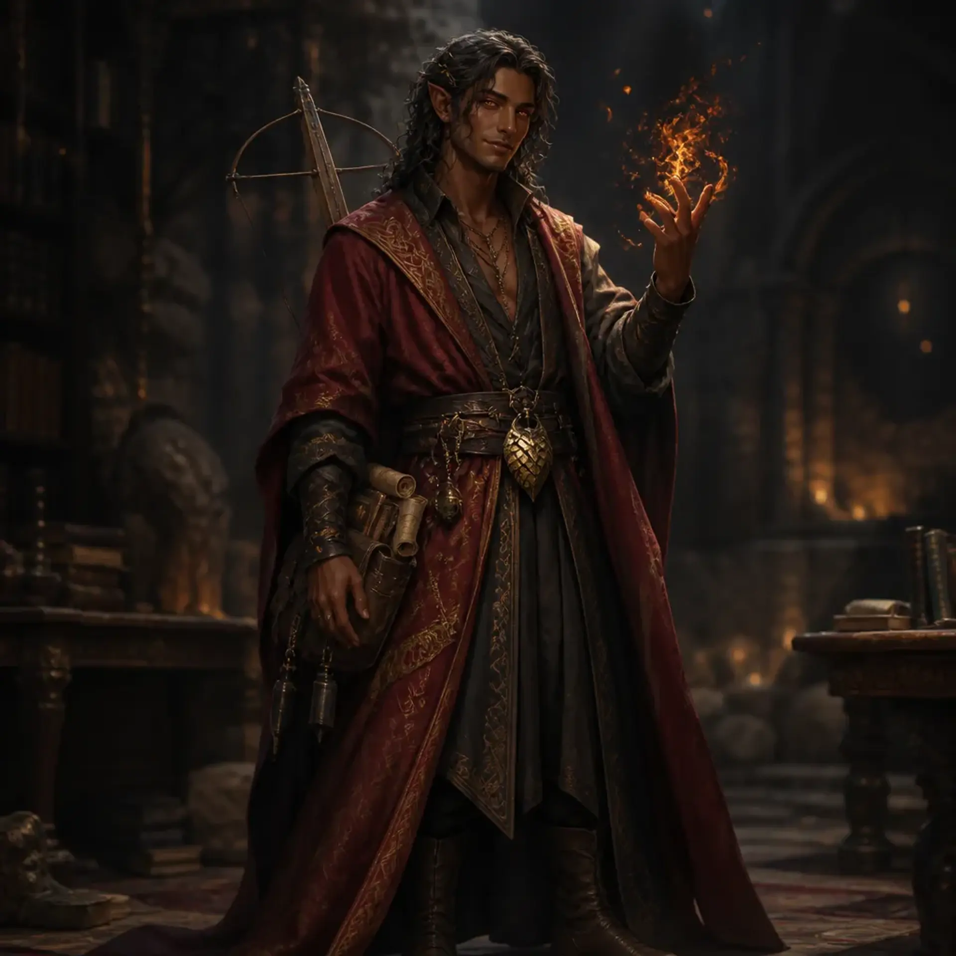 Lysander Ryaal - AI-generated fantasy Character