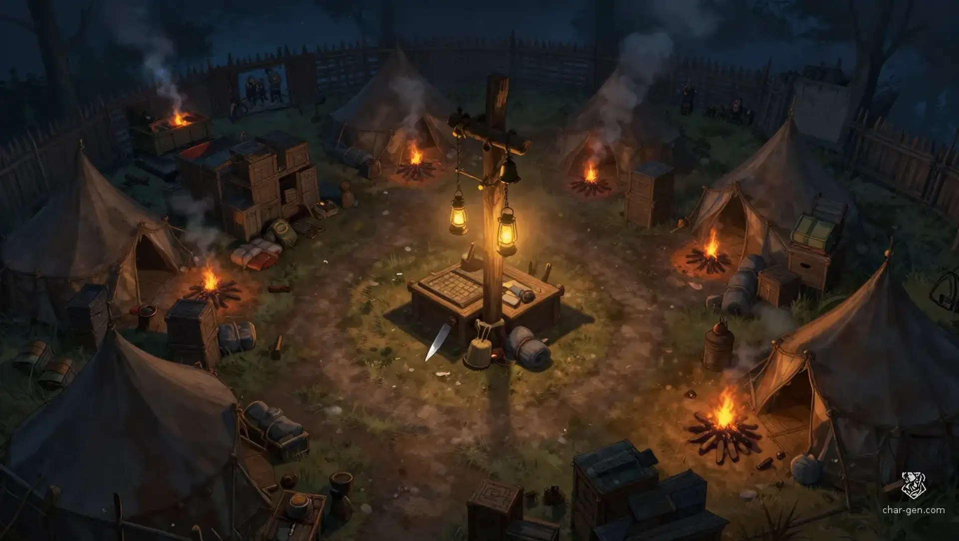 The Knife-Camp Bargain - AI-generated fantasy Encounter