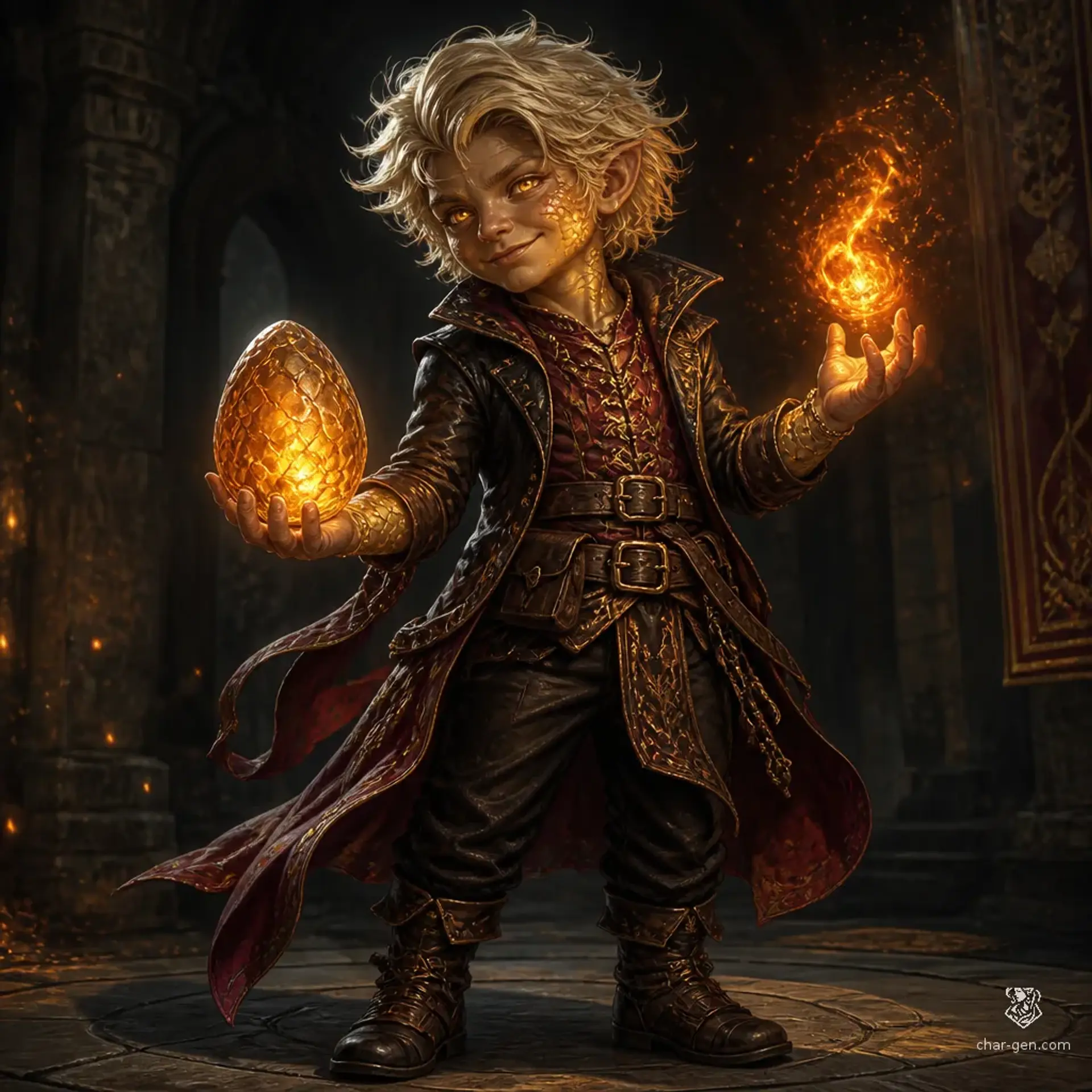 Zindarel Goldgrin - AI-generated fantasy Character