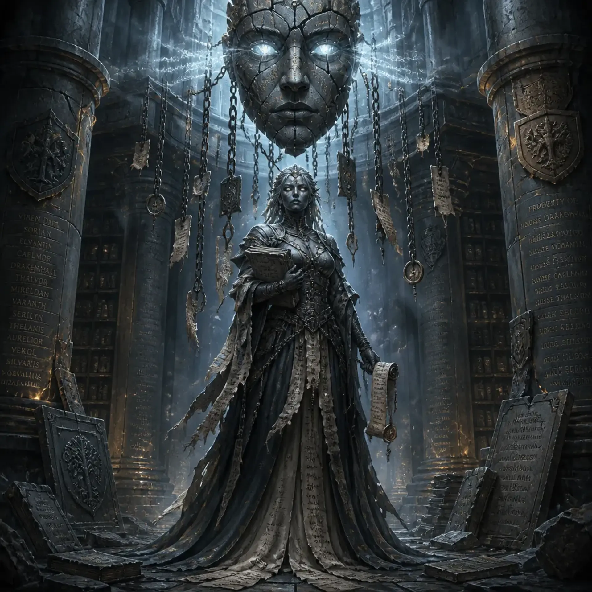 Die Siegelwächterin - AI-generated fantasy Monster