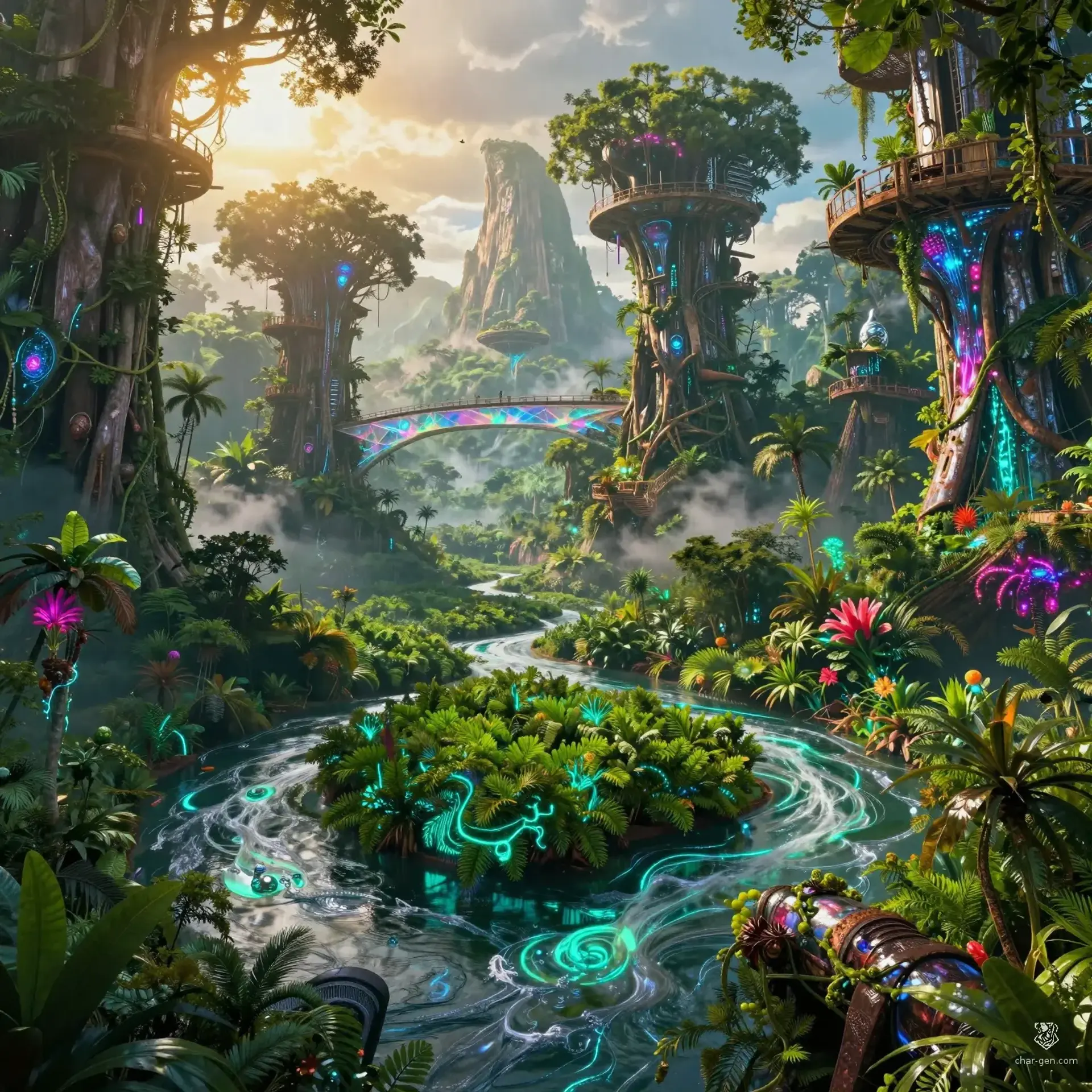 The Beginning - AI-generated fantasy Region
