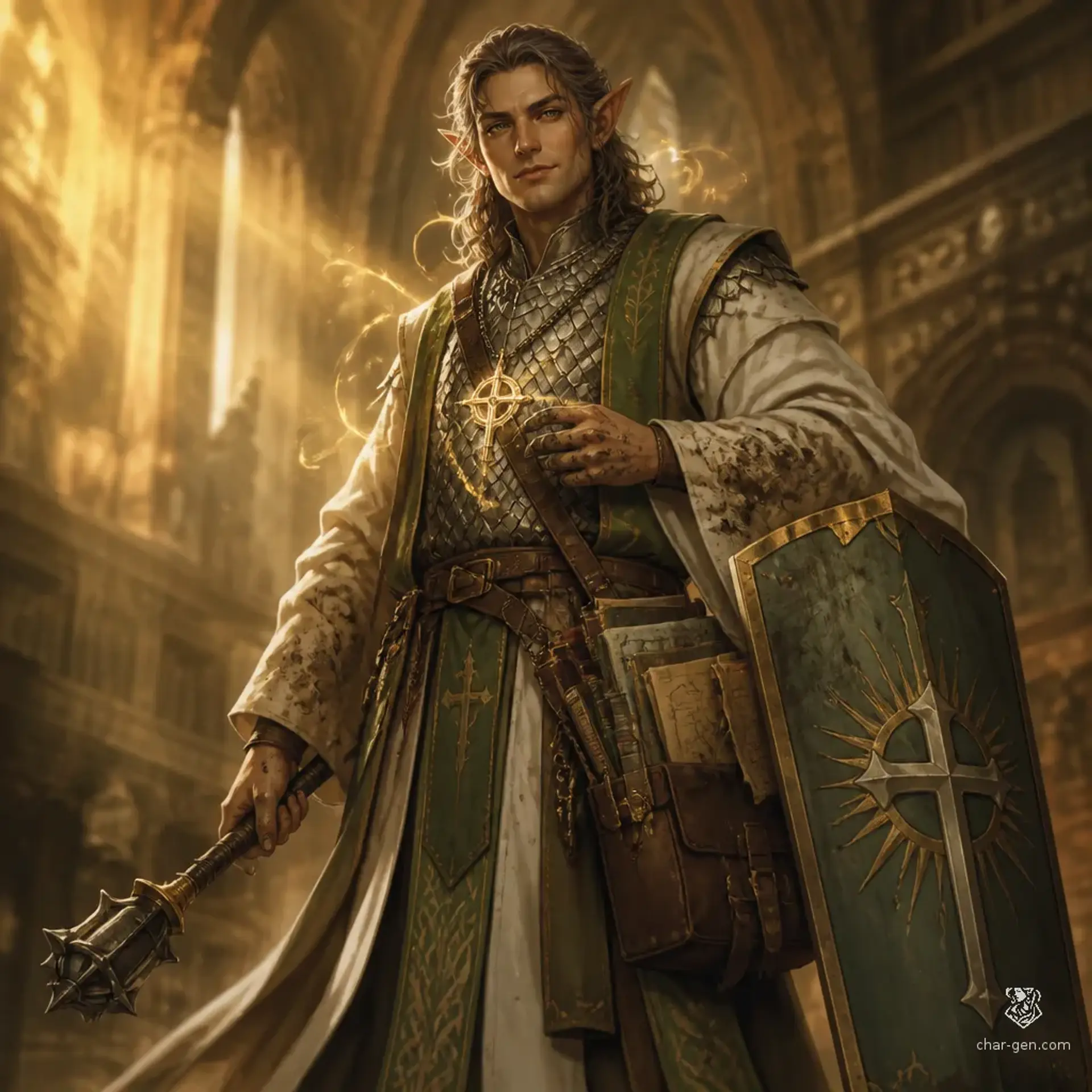 Erik the Clerik - AI-generated fantasy Character