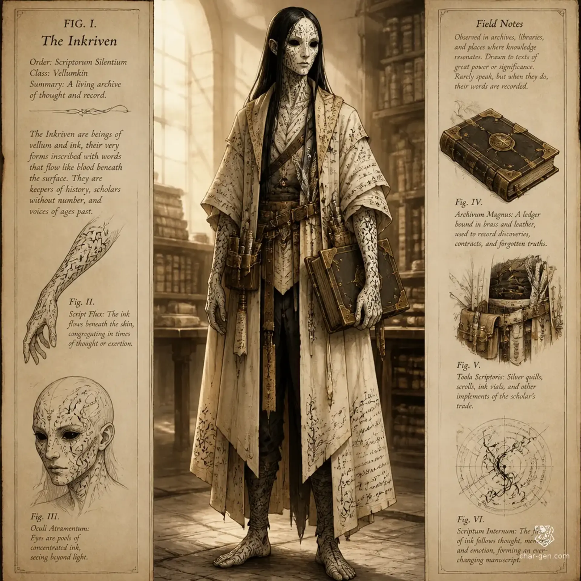 Chirographi - AI-generated fantasy Species