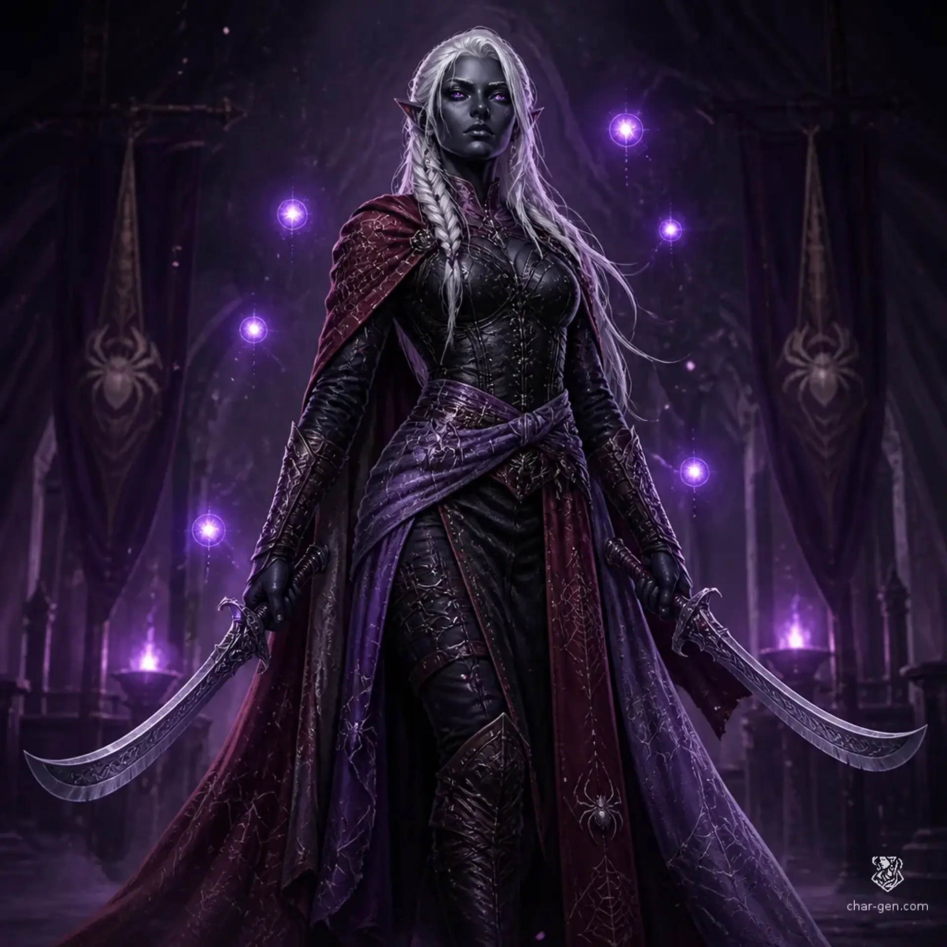 Malice Travra - AI-generated fantasy Character