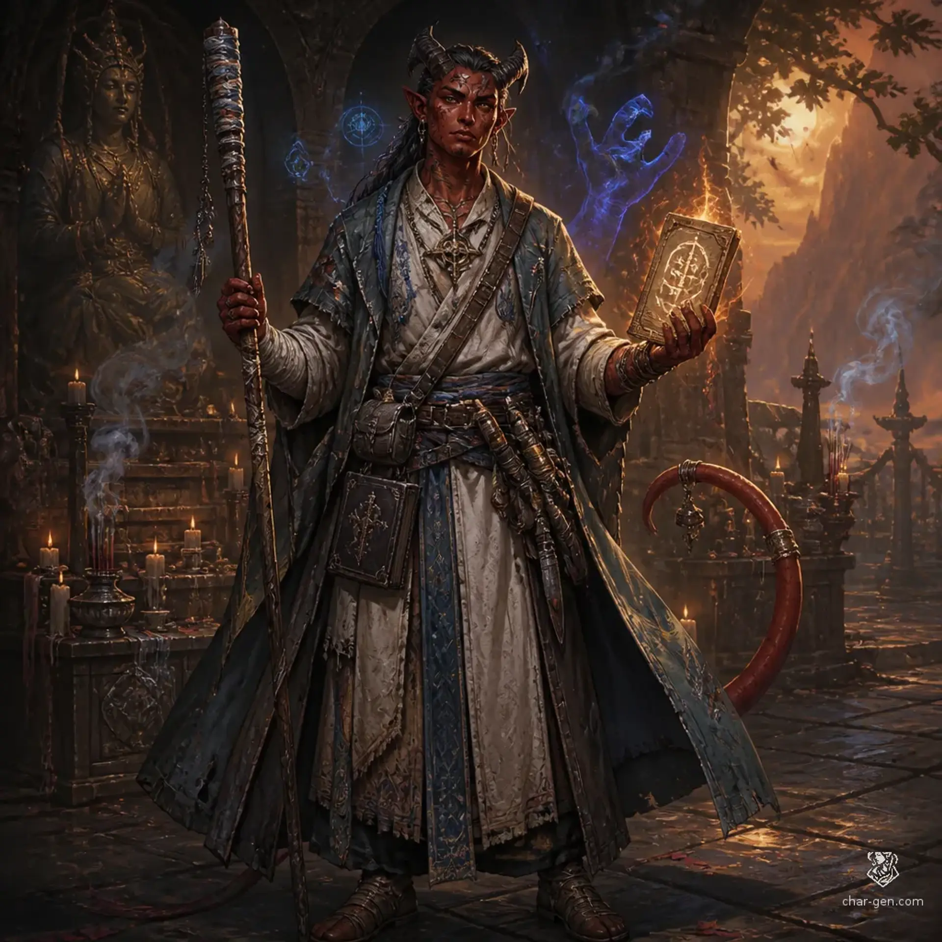 Sheshan Dastur - AI-generated fantasy Character