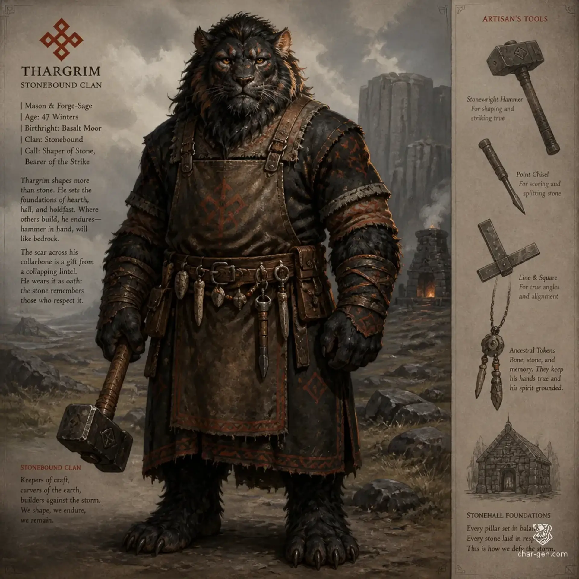 Aresforged Brute - AI-generated fantasy Species