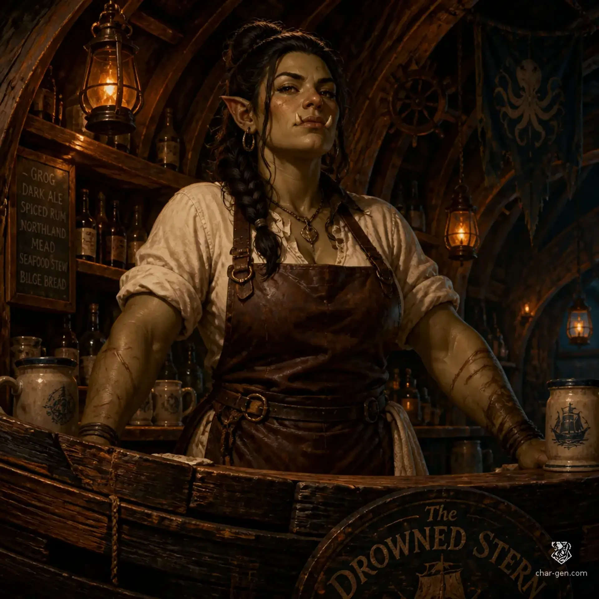 The Barnacle's Grip - AI-generated fantasy Tavern
