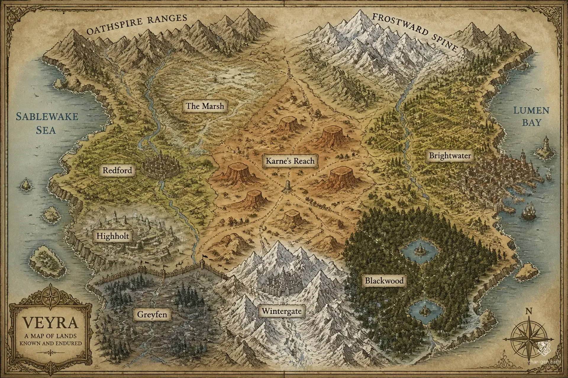 Veyra - AI-generated fantasy World