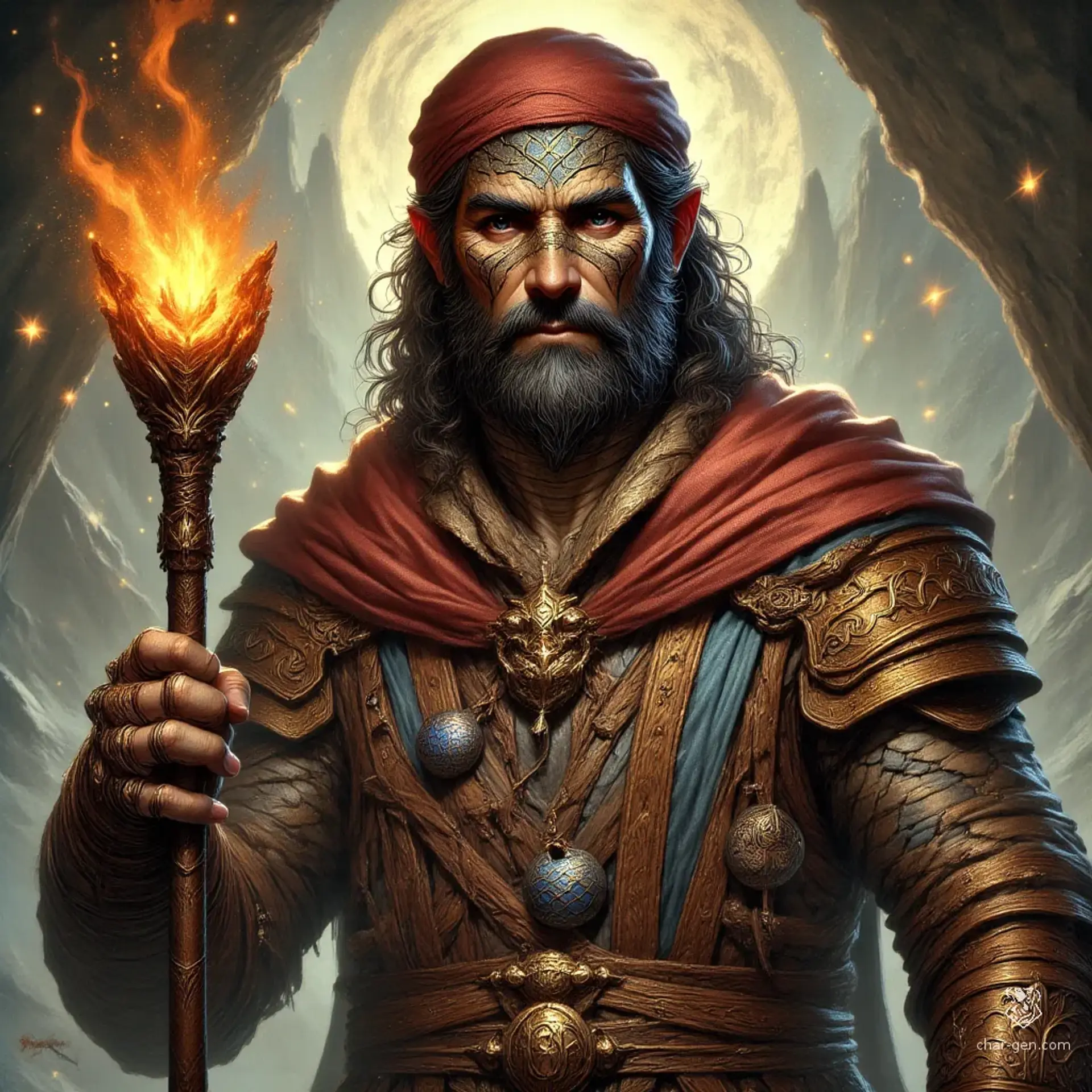 Bolton, Python of Victory - AI-generated fantasy NPC