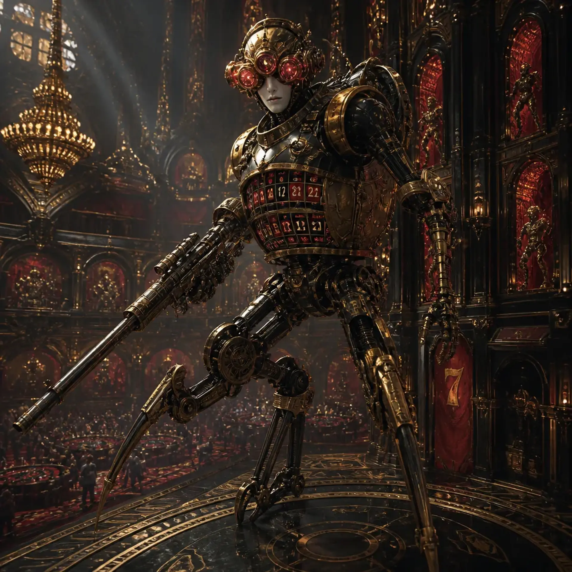 Clockwork Sharpshooter - AI-generated fantasy Monster