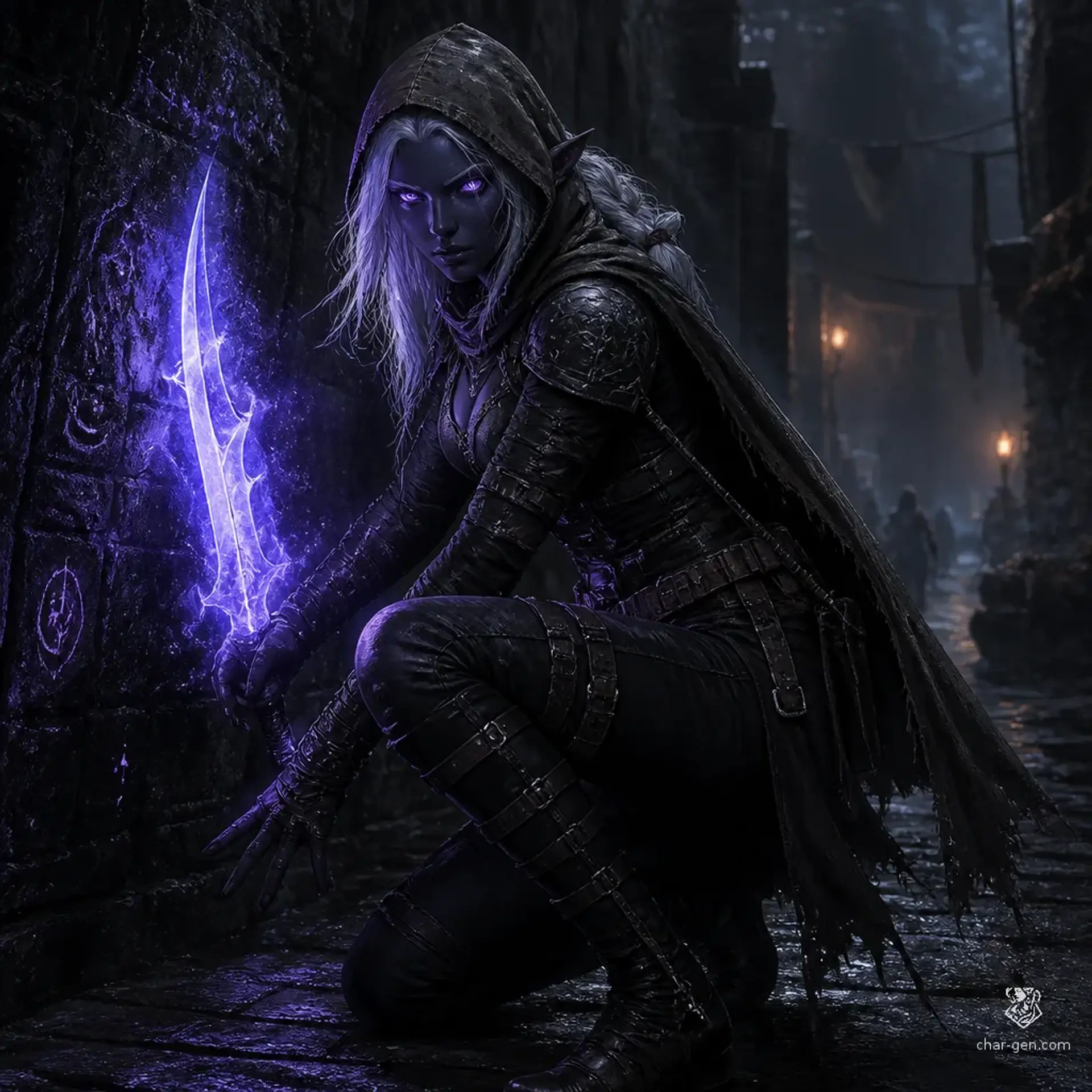 Veyra Nocthollow - AI-generated fantasy Character