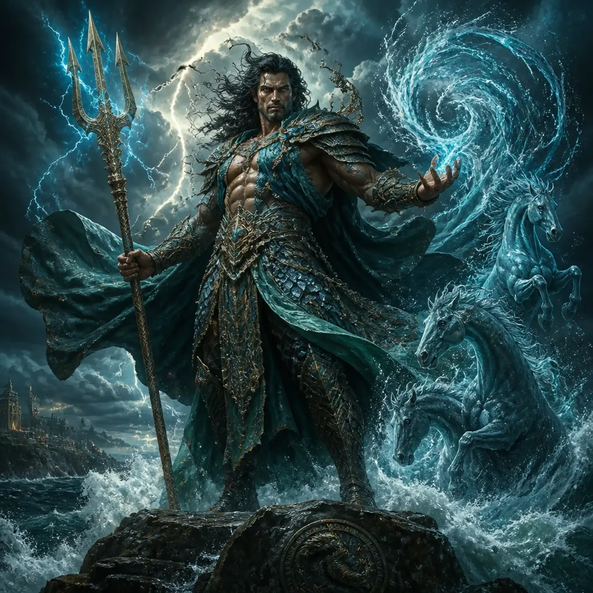Neptune - AI-generated fantasy Character
