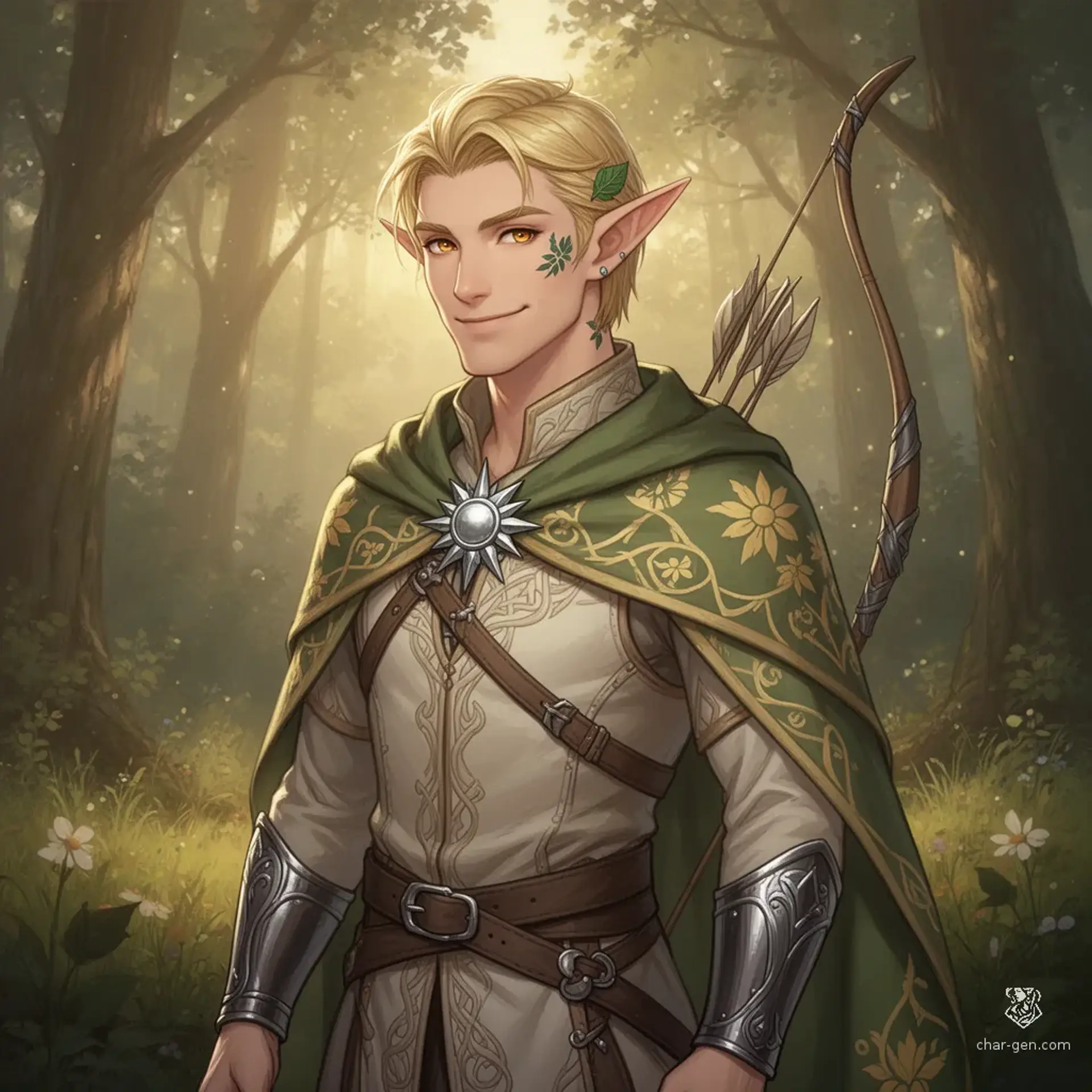 Valerius Solariel - AI-generated fantasy NPC