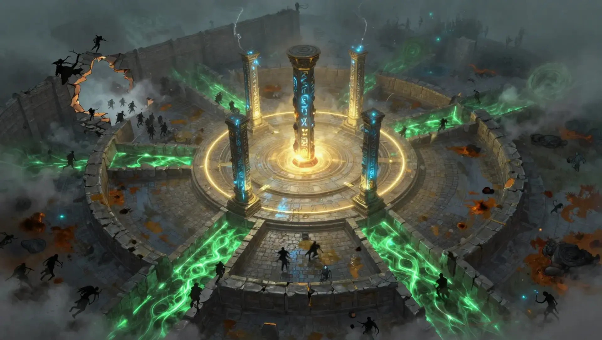 Defending the Circle - AI-generated fantasy Encounter