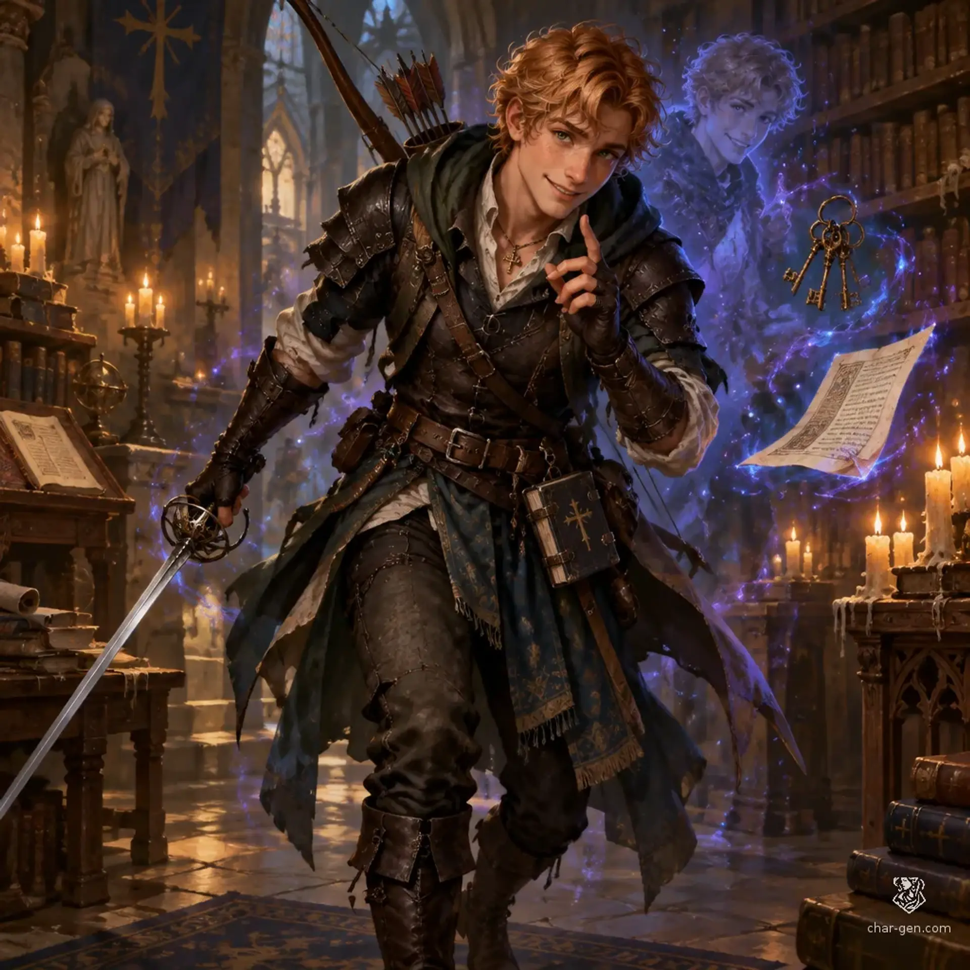 Reilly O’Byrne - AI-generated fantasy Character