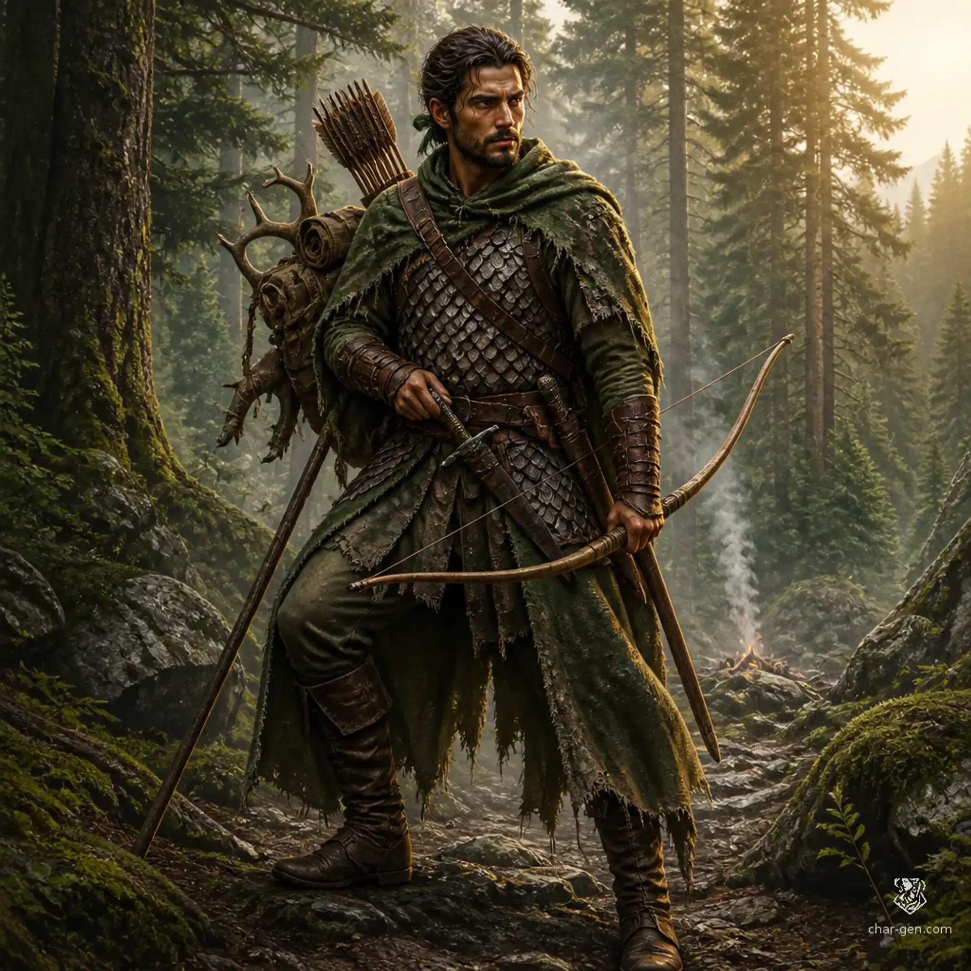 Kael Theron - AI-generated fantasy Character