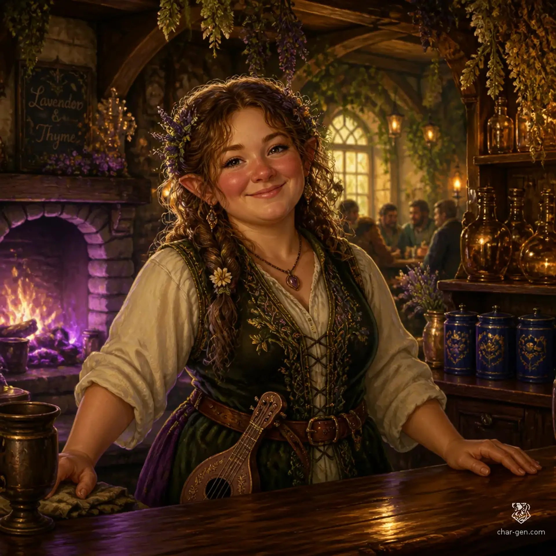 The Hearth and Heather - AI-generated fantasy Tavern