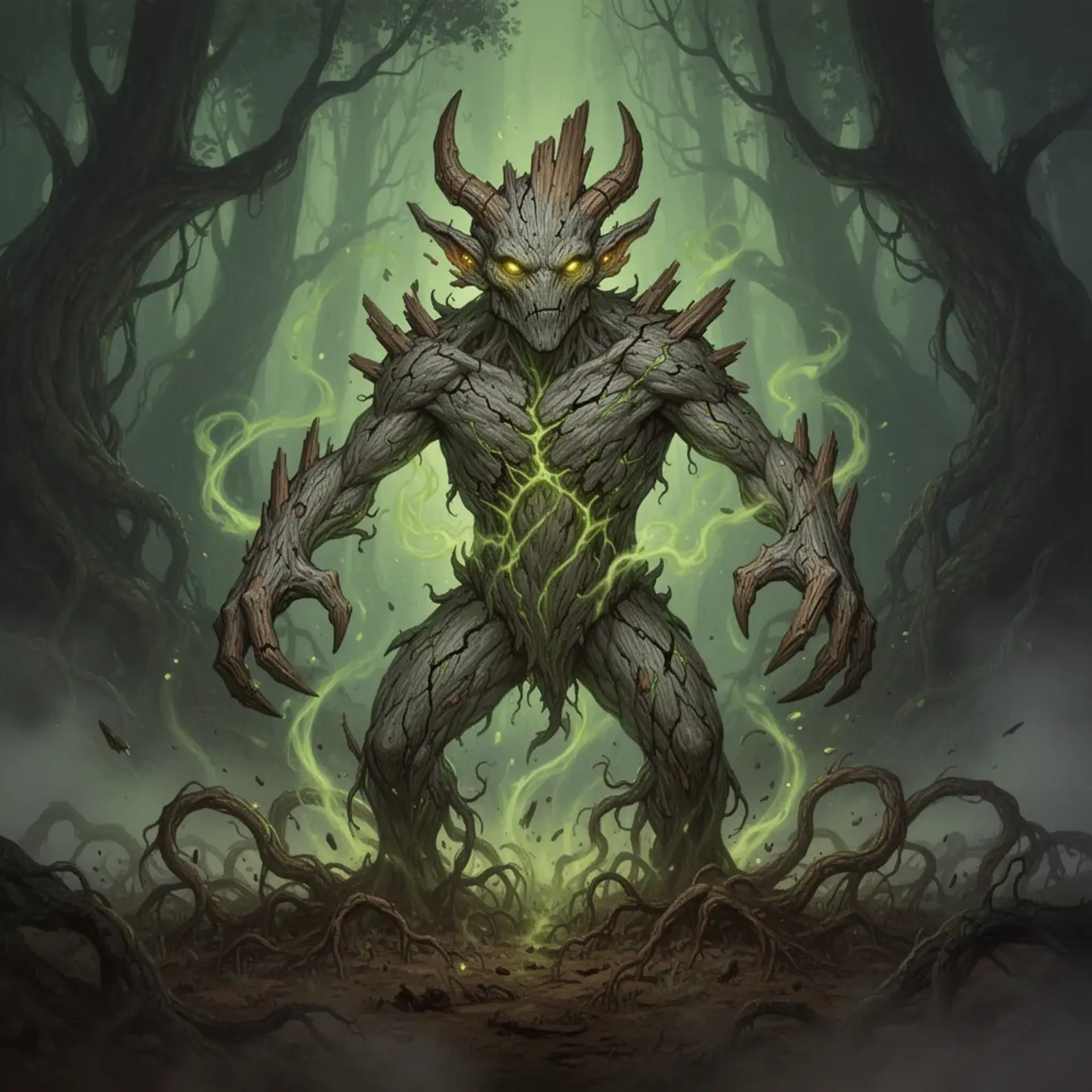 Weed Blight - AI-generated fantasy Monster