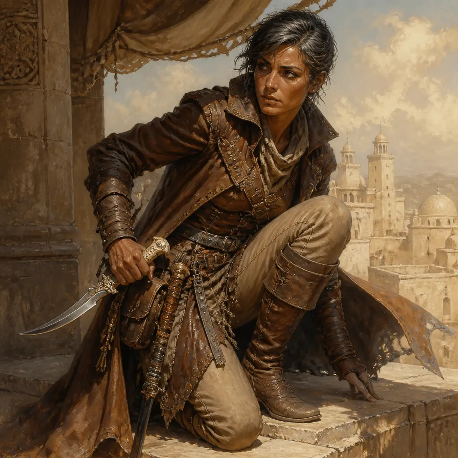 Morgan - AI-generated fantasy Character