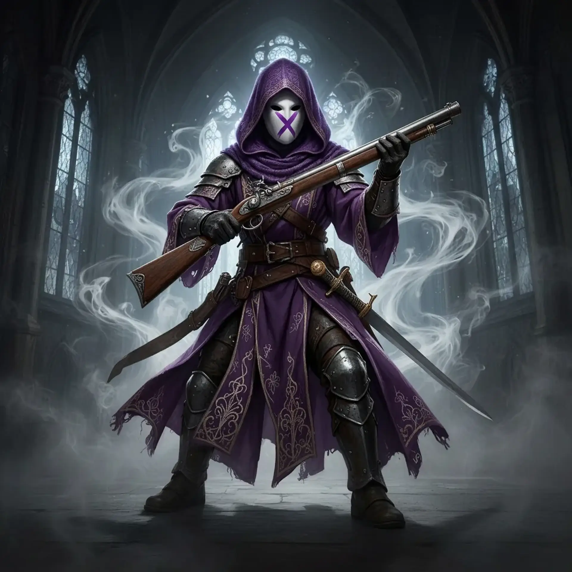 Syonia Voiceless Cultist - AI-generated fantasy Monster