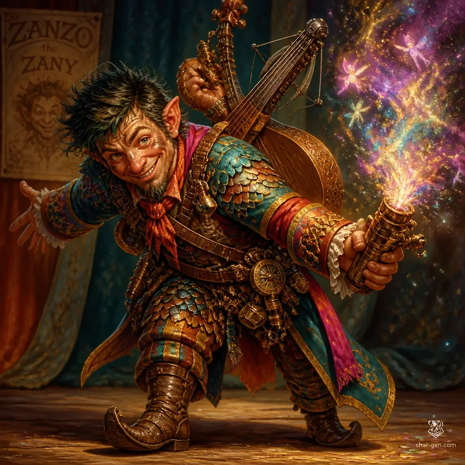 Barnaby the bold - AI-generated fantasy Character