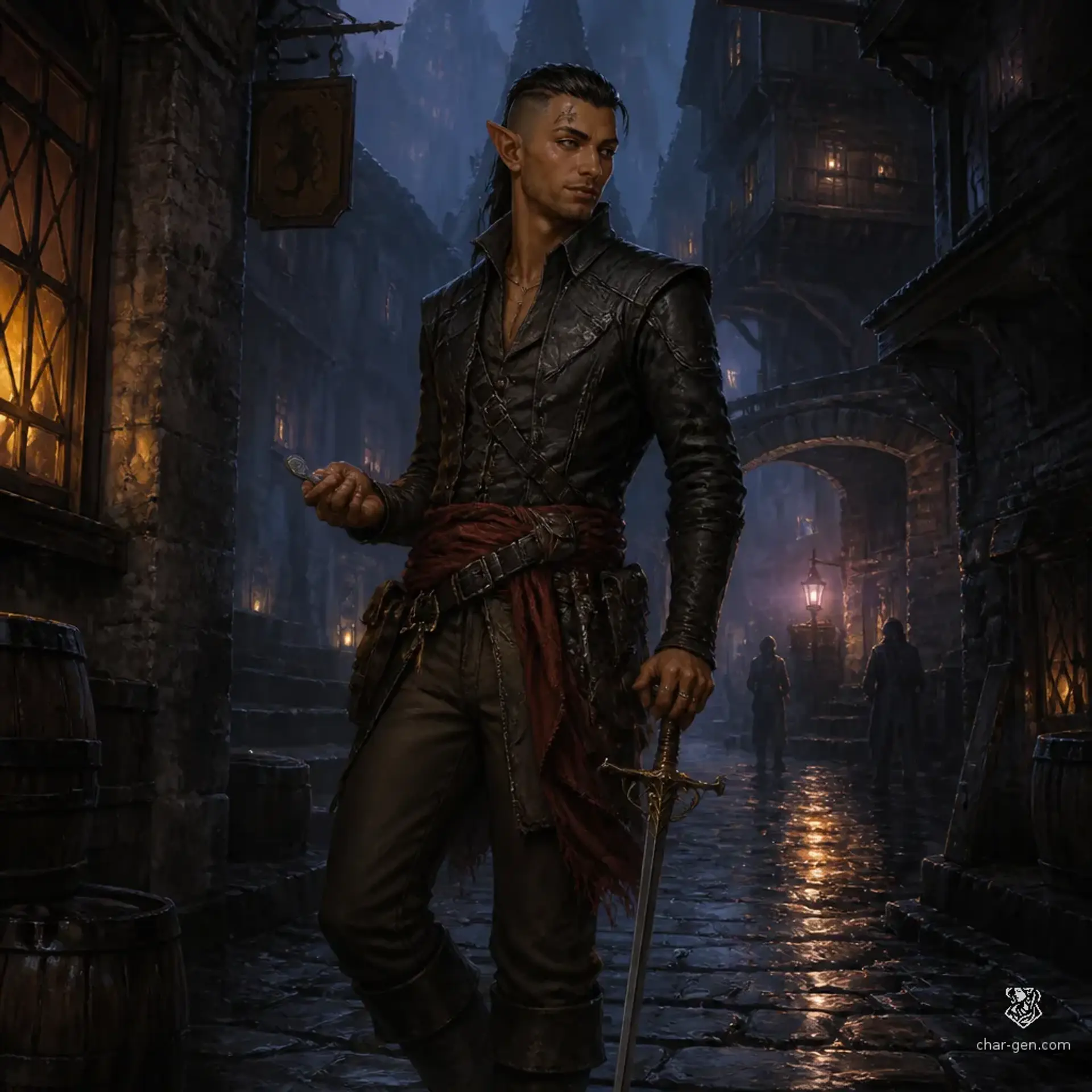 Kezran Haddad - AI-generated fantasy Character