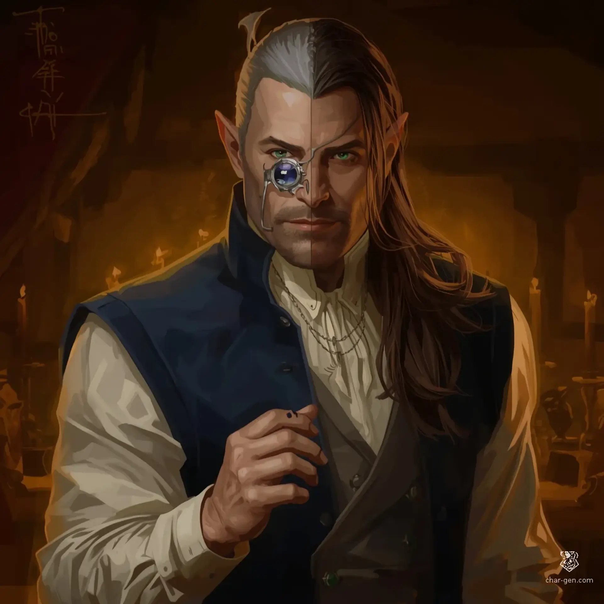 Vaelen Thorne - AI-generated fantasy NPC