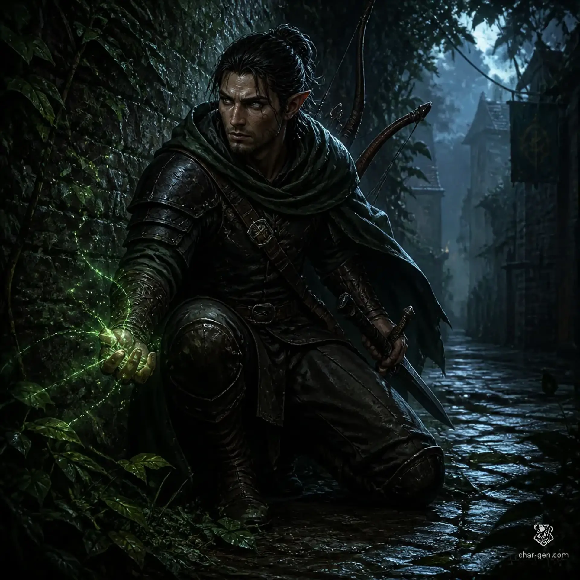 Valerius 'Thorn' Vane - AI-generated fantasy Character