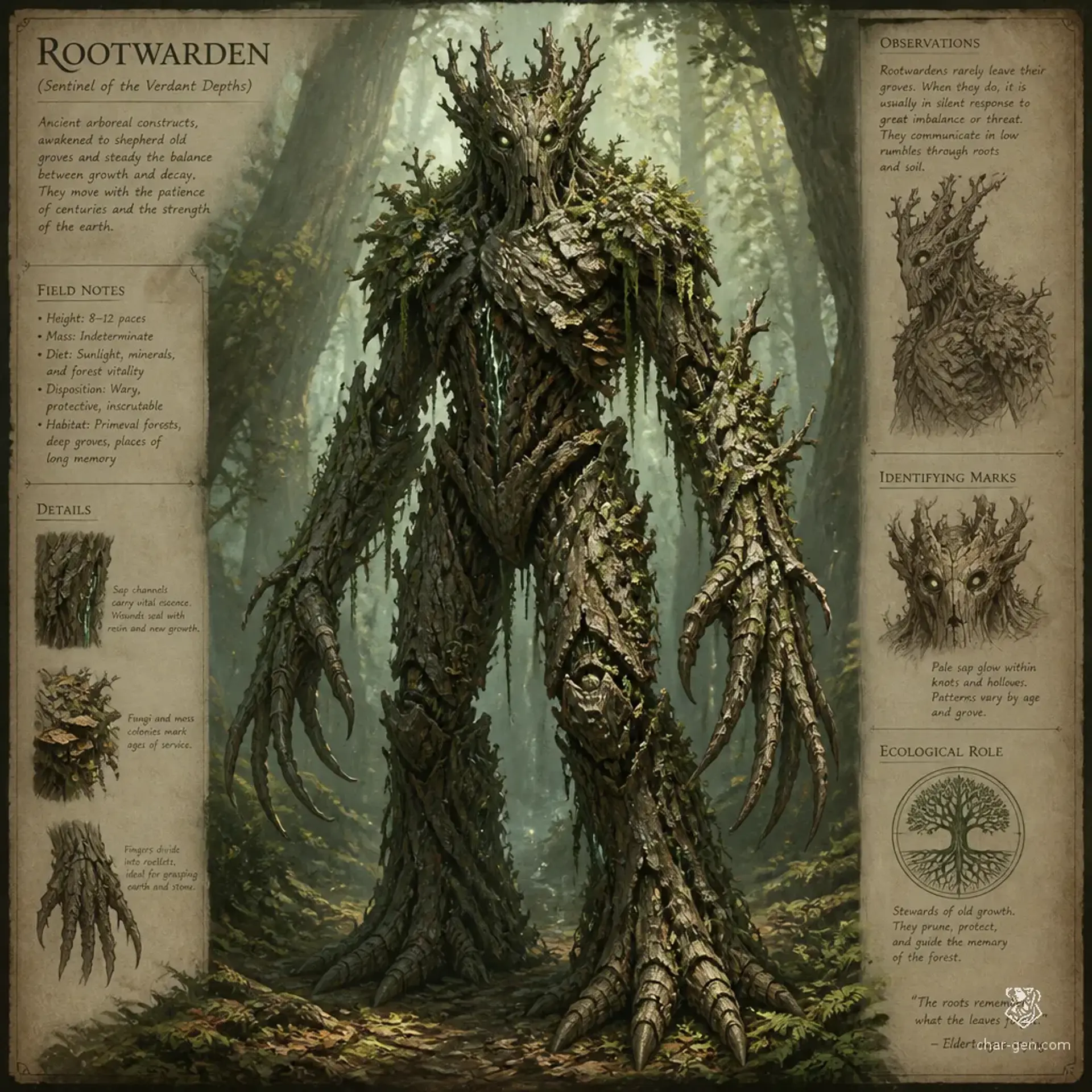 The Aged - AI-generated fantasy Species
