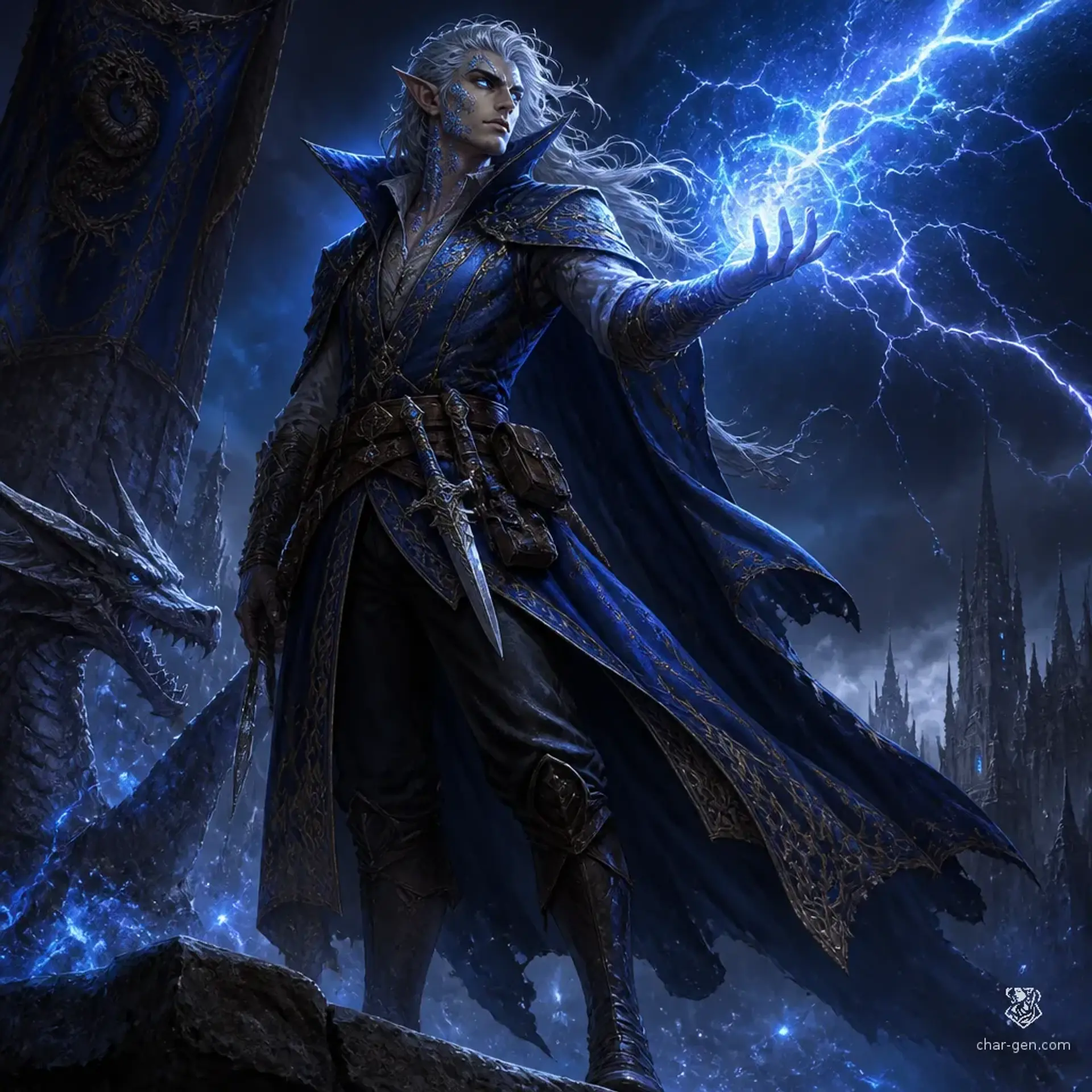 Lysander Lark Valerius - AI-generated fantasy Character