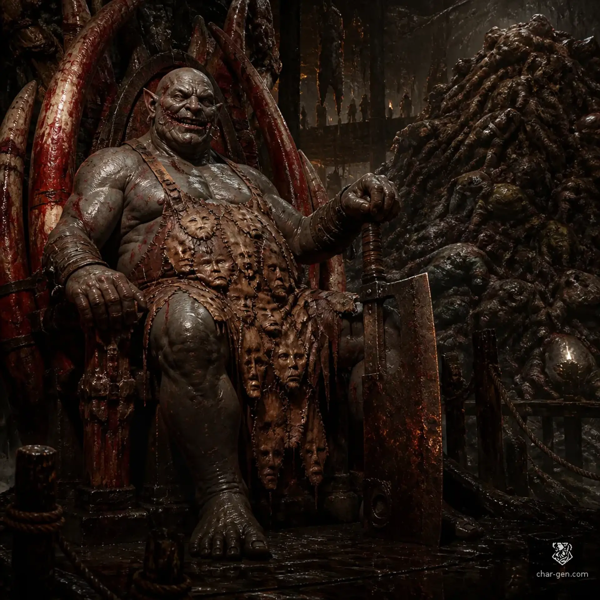 Gruuk the Smiler - AI-generated fantasy Monster