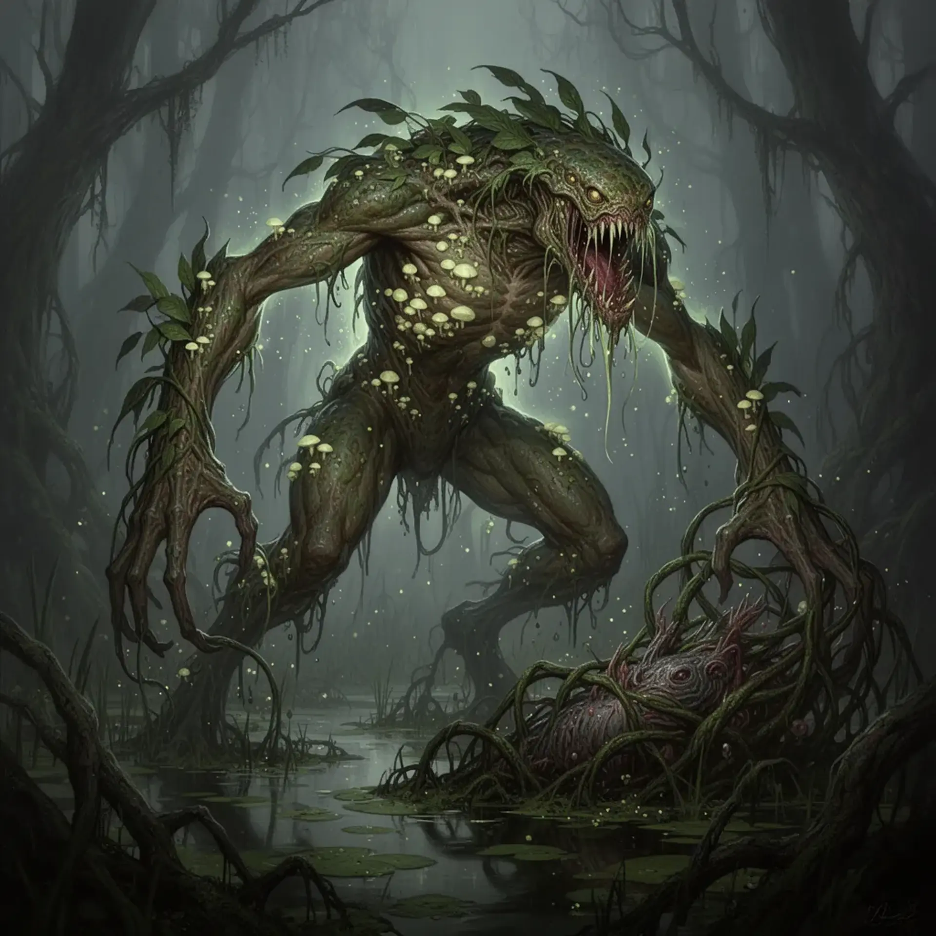 Gloommire Stalker - AI-generated fantasy Monster