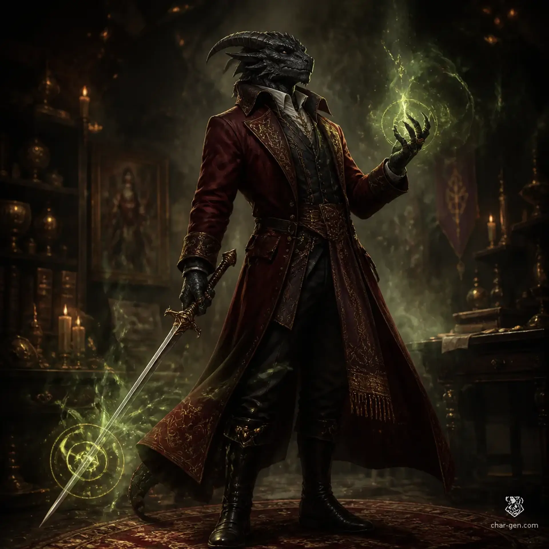 Lamiskan - AI-generated fantasy Character