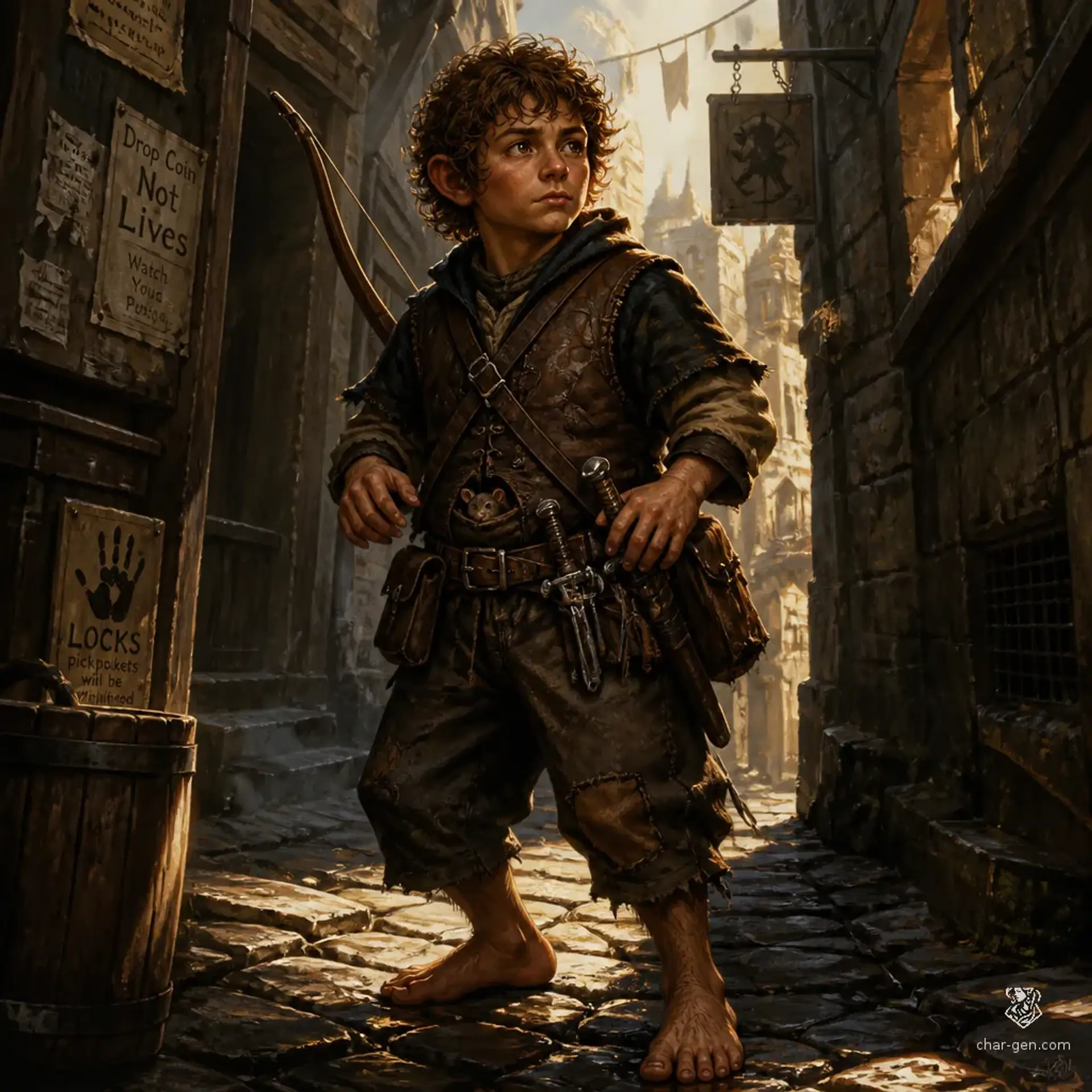 Milo Tace - AI-generated fantasy Character
