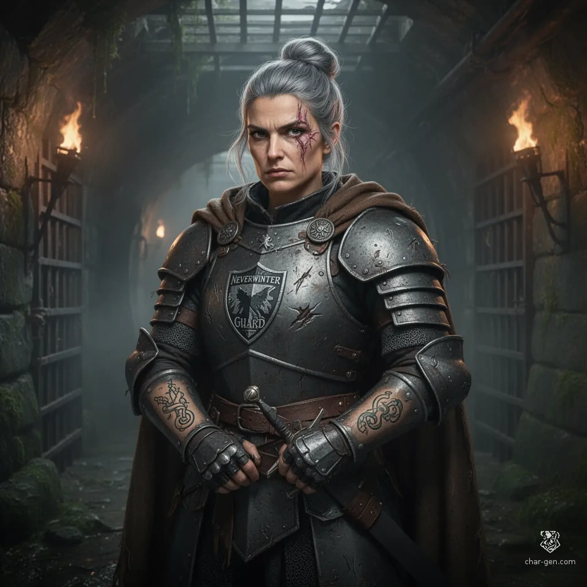 Captain Elara Moonwhisper - AI-generated fantasy NPC